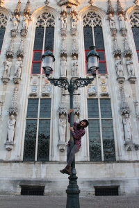 I never thought I'd say that a pole was just too big for me. Only in Bruges...